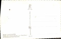 POSTAL MODERNA cine Burt Lancaster