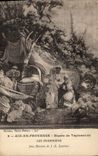 CPA Aix en Provence Musee de tapisseries les bohemiens Jean Russiens JB Leprince Gitan