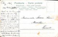 POSTAL Marruecos de la VENDIMIA de los gitanos delante de su tienda