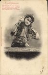 VINTAGE POSTCARD Child the gipsy