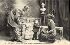 VINTAGE POSTCARD the Dwarves the smallest Inhabitants of Béarn of the whole world