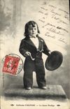 VINTAGE POSTCARD Guillaume Cagniac the young Dwarf wonder