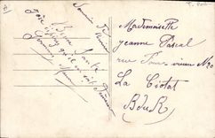 VINTAGE POSTCARD Timbres Sower Horseshoe