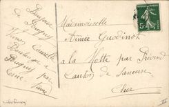 CPA Langage des timbres Semeuse 10c 5c