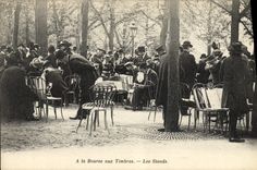 VINTAGE POSTCARD With the stamp market the Paris stands Squares Marigny Marche to stamps TOP