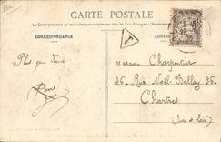 Campo de la POSTAL de la VENDIMIA de Mailly la ordenanza del poste a la granja del co. Susana las noticias del país de Militaria