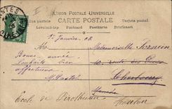 Estaciones y telégrafos de Nantes de la POSTAL de la VENDIMIA