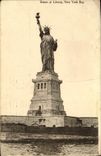 VINTAGE POSTCARD Statue of freedom Rules Liberty New York Bay off