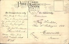 VINTAGE POSTCARD Statue of freedom Rules Liberty New York Bay off