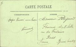 VINTAGE POSTCARD Statue of freedom and the Oran cathedral