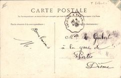 VINTAGE POSTCARD Statue of Courthezon freedom freedom lighting the world