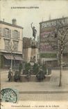 VINTAGE POSTCARD Statue of freedom Clermont Ferrand Auvergne