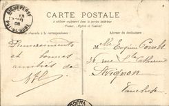 VINTAGE POSTCARD Statue of freedom Clermont Ferrand Auvergne