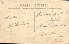 POSTAL de la VENDIMIA la vaca vieja del molino de viento