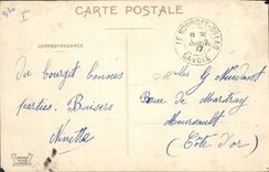 VINTAGE POSTCARD Vessel Aix Fishing les Bains the lake of Le Bourget