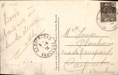 VINTAGE POSTCARD Fishing Vessel Grau of King Vue of the port and the quay Right Bank