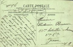 VINTAGE POSTCARD Vessel Cannes Fishing the beach and the Mount Knight