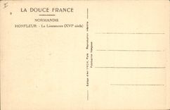 VINTAGE POSTCARD Vessel Honfleur Fishing Lieutenancy