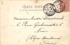 VINTAGE POSTCARD Fishing Vessel Le Havre a boat of sin