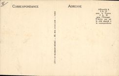 Raphael santo del barco pesquero de la POSTAL de la VENDIMIA el puerto y la iglesia