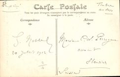 VINTAGE POSTCARD Napoleon 1st Bergane the garrison leaves the July 29th, 1796 city