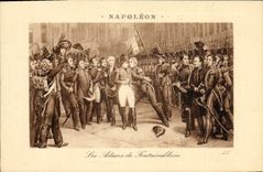 CPA Napoleon 1er Les adieux de Fontainebleau