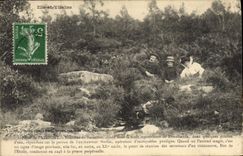 CPA Foret de Paimpont Fontaine de Baranton Enchanteur Merlin 