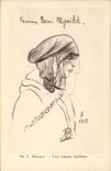 VINTAGE POSTCARD Fantasy North Africa Illustrator Meknes a Berber woman Morocco