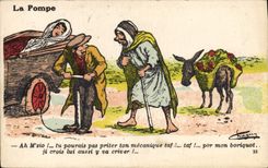 VINTAGE POSTCARD Fantasy North Africa Illustrator the Pump Ass Mule