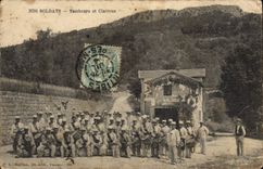 VINTAGE POSTCARD Fantasy Militaria Drums and bugles