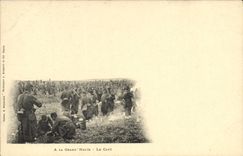 VINTAGE POSTCARD Militaria Fantasy With large the Halt coffee