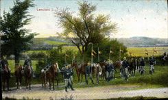 CPA Fantaisie Militaria Lanciers 