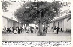 VINTAGE POSTCARD Militaria Fantasy With the barracks