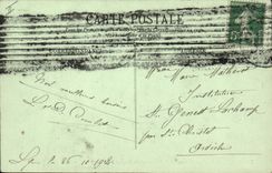 CPA Fantaisie Militaria Lyon La place Sathonay et le monument du sergent Blandan