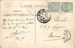 CPA Fantaisie Militaria Les grandes manoeuvres du Nord Ouest Sortie des officiers General Hagron a l'Etat Major