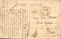 VINTAGE POSTCARD Militaria Fantasy life with the camp Under the tent