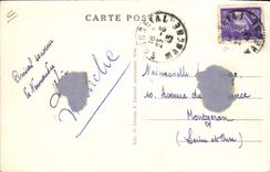 Medición de Normandía del folklore de la POSTAL de la VENDIMIA de manzanas