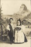 VINTAGE POSTCARD Dwarf Dwarves Marriage