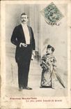 VINTAGE POSTCARD Dwarf Dwarves Princess Nouma Hawa the smallest beauty of the world