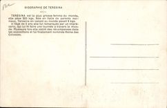 CPA Teresina la plus grosse femme du monde 265 kgs