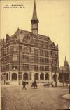 Estación de Roubaix de la POSTAL de la VENDIMIA el edificio de la oficina de correos