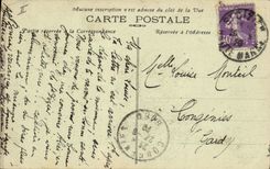 Jardín público de Dizier de la estación santa de la POSTAL de la VENDIMIA de la oficina de correos