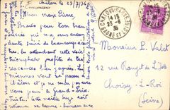 La Red-red de Poste de la POSTAL de la VENDIMIA en el Saone coloca el edificio de la oficina de correos del obelisco