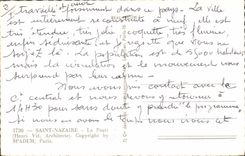 POSTAL MODERNA Saint Nazaire de la estación