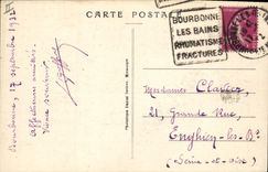 Estación de Bourbonne de la POSTAL de la VENDIMIA les Bains