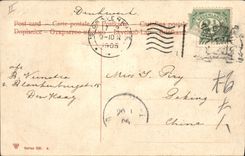 Molino de viento de Países Bajos de la POSTAL de la VENDIMIA