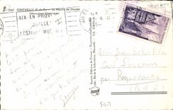 Molino de viento de Fontvieille de la POSTAL de la VENDIMIA el molino de Daudet