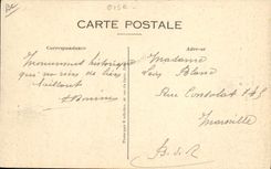 El molino de viento Montdidier Moulin de la POSTAL de la VENDIMIA en el camino de Montdidier tiene punto