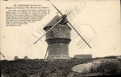 CPA Moulin a vent Guerande Moulin de Cremeur dit Moulin du diable 
