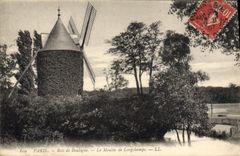 CPA Moulin a vent Paris Bois de Boulogne Le moulin de Longchamps